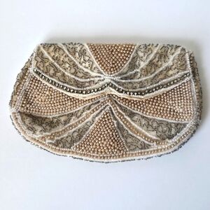 Vintage 1930s NRA Beaded Clutch, Evening Handbag, Coin Purse